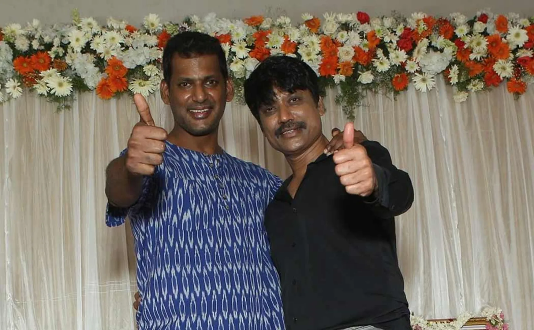 Vishal and SJ Suryah starring Mark Antony Pooja Happened Today