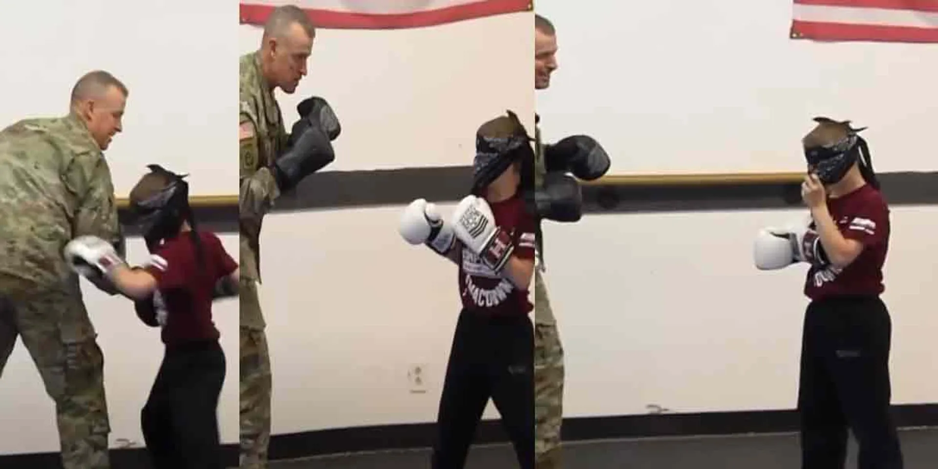  'Daddy ...' Army father who gave a surprise to his son!