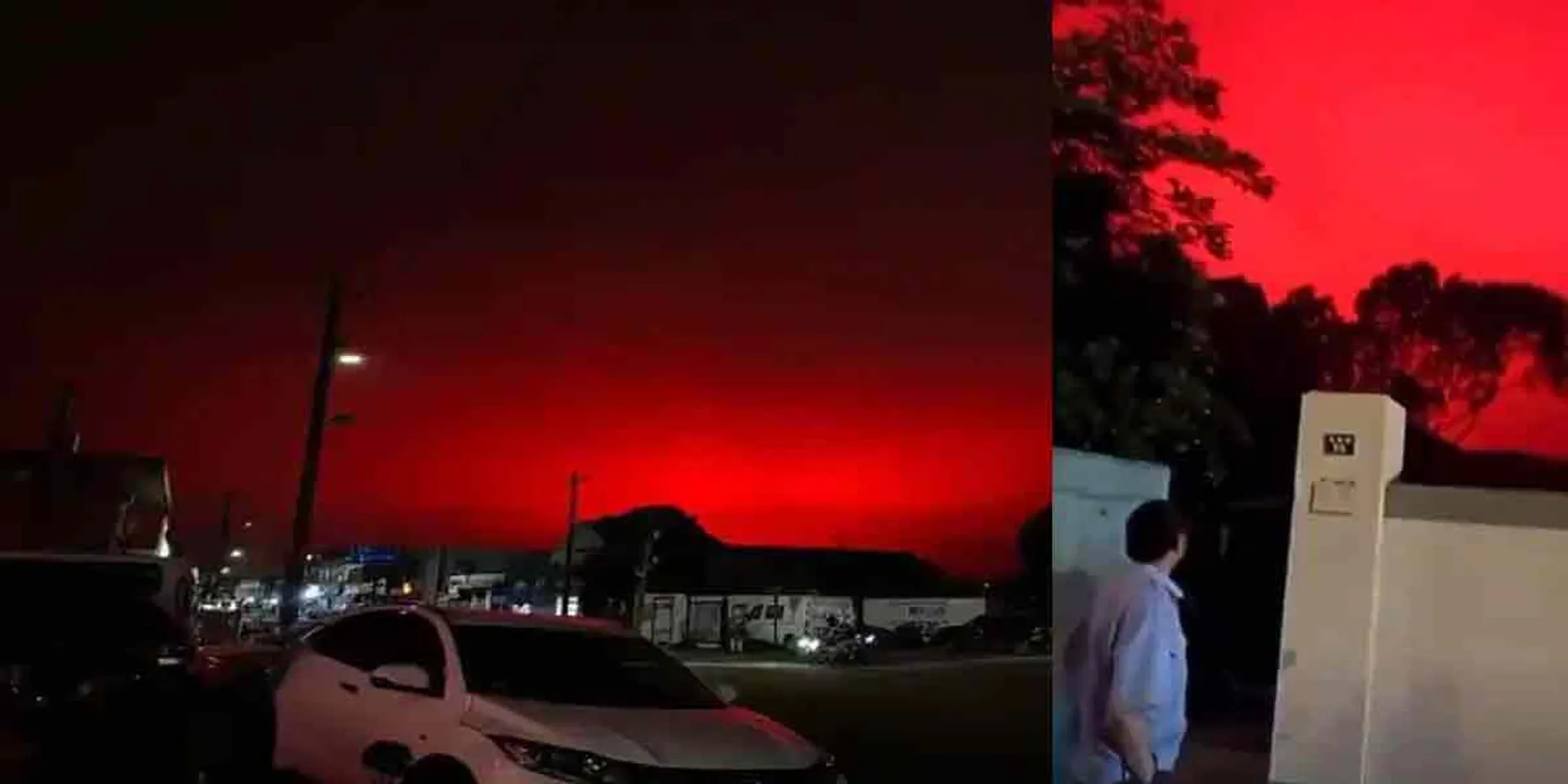 red sky frozen in panic!
