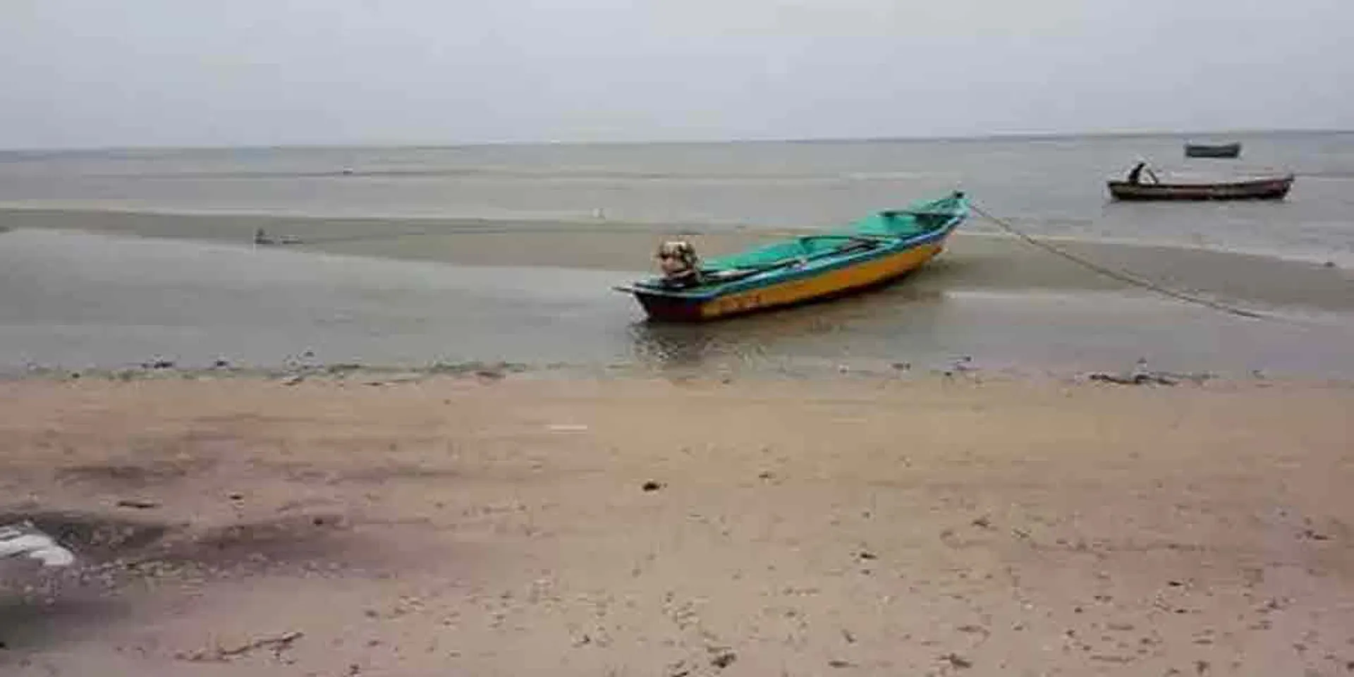 Rameswaram beach which is 100 meters deep