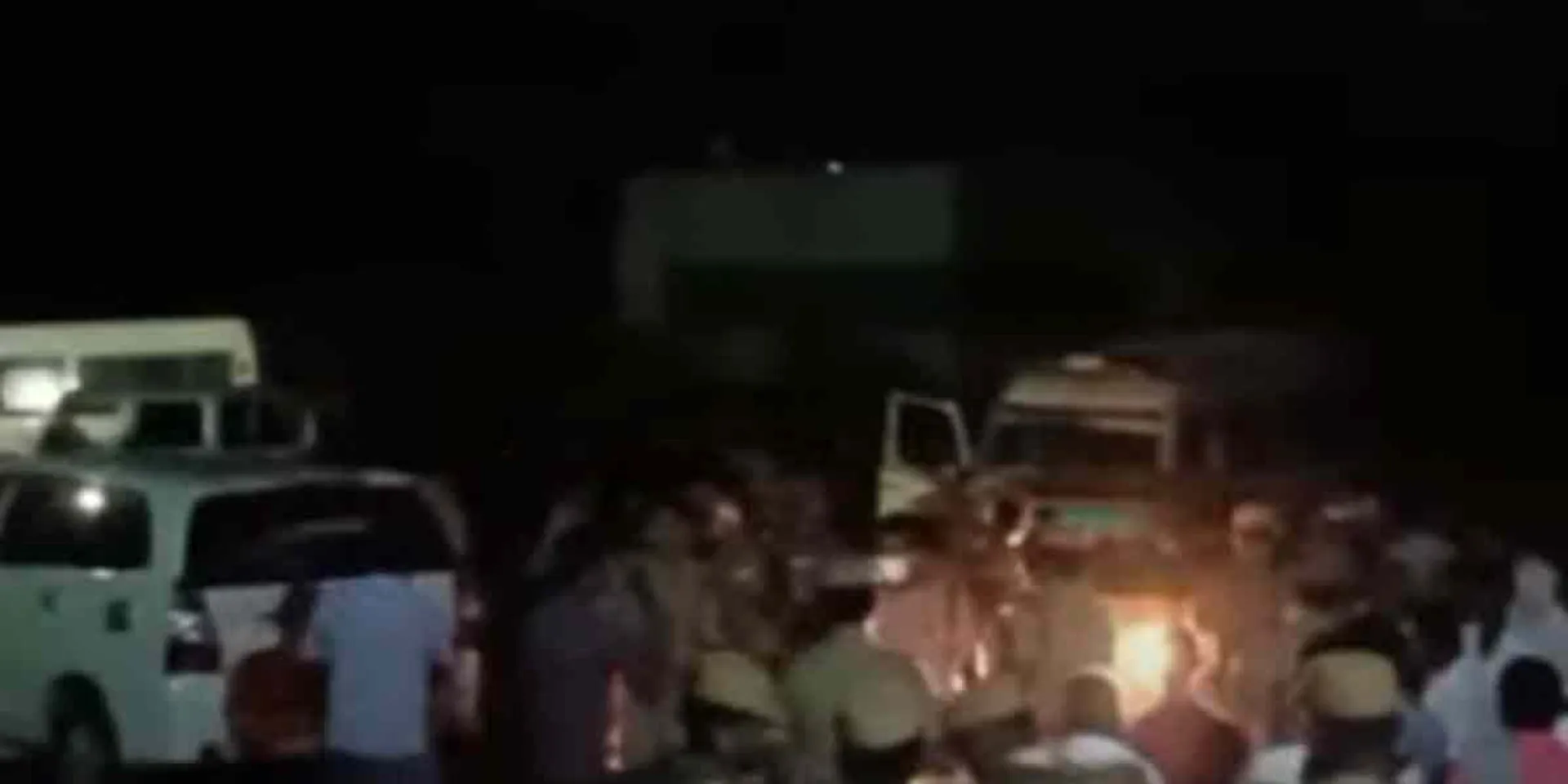 A cinema-style midnight robbery ... police concentration