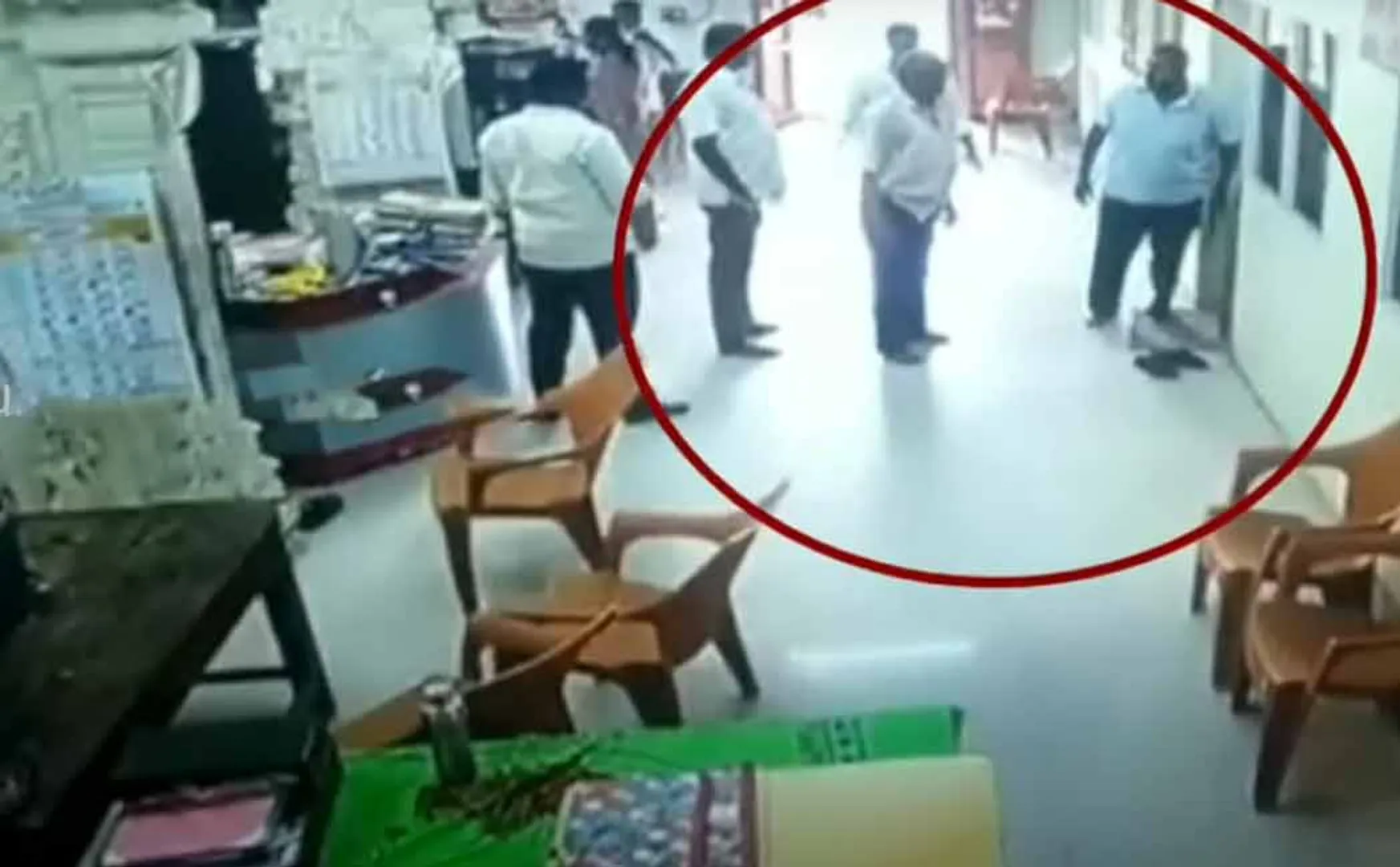 Officer kicks employee at Andal temple  Viral CCTV footage