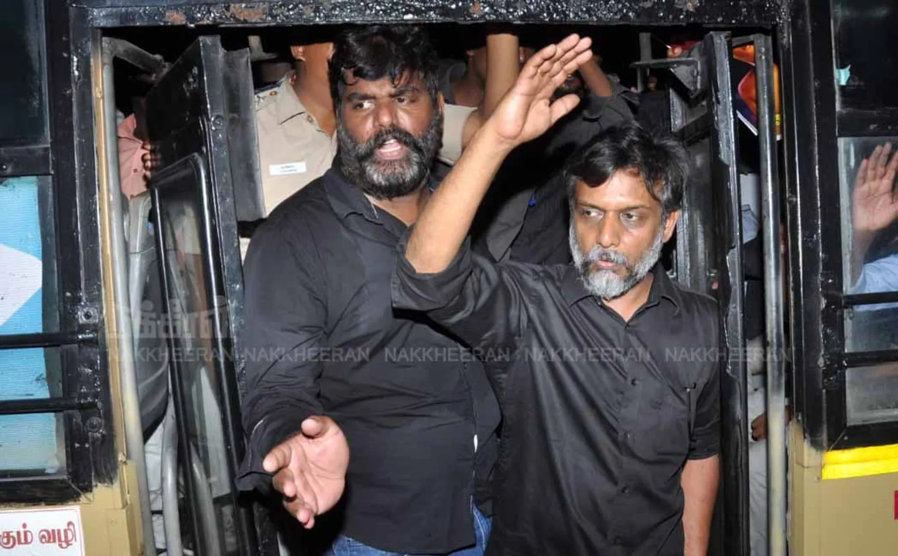 Police arrest Thirumurugan Gandhi and others (Pictures)