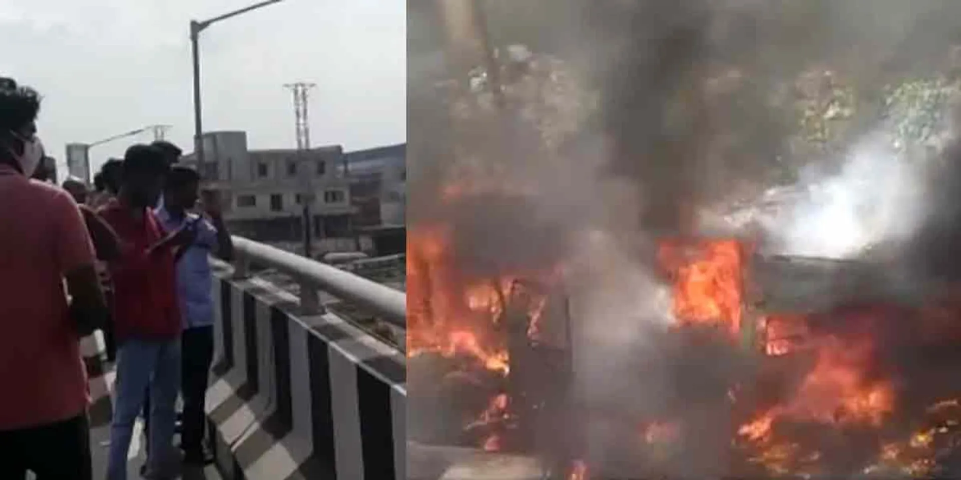 More than 5 vehicles burnt about ... Police investigation!