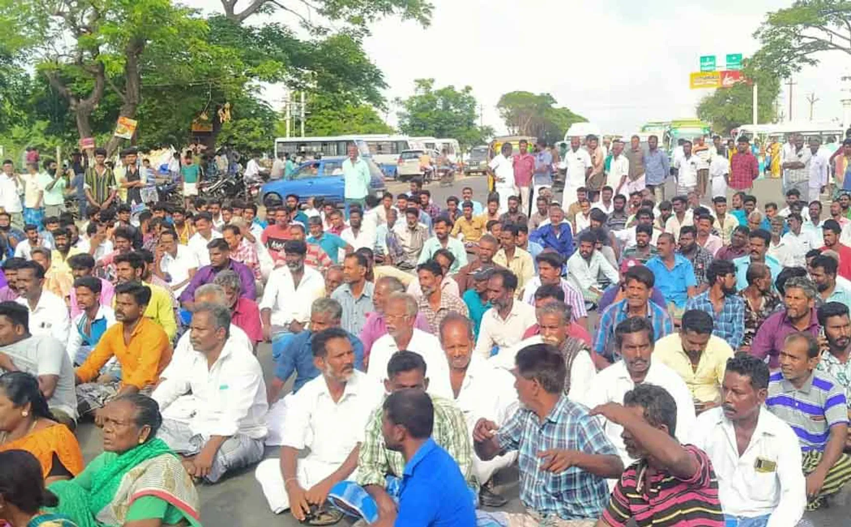 Rameswaram woman passed away villagers in struggle  