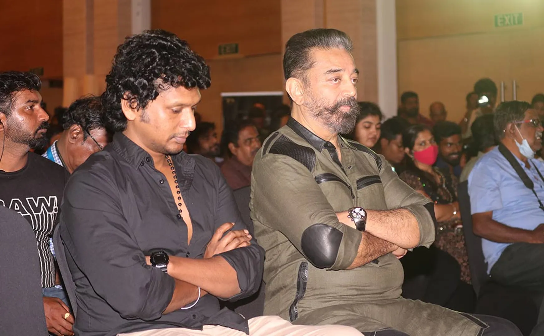 lokesh kanagaraj and kamalhaasan vikram movie press photos
