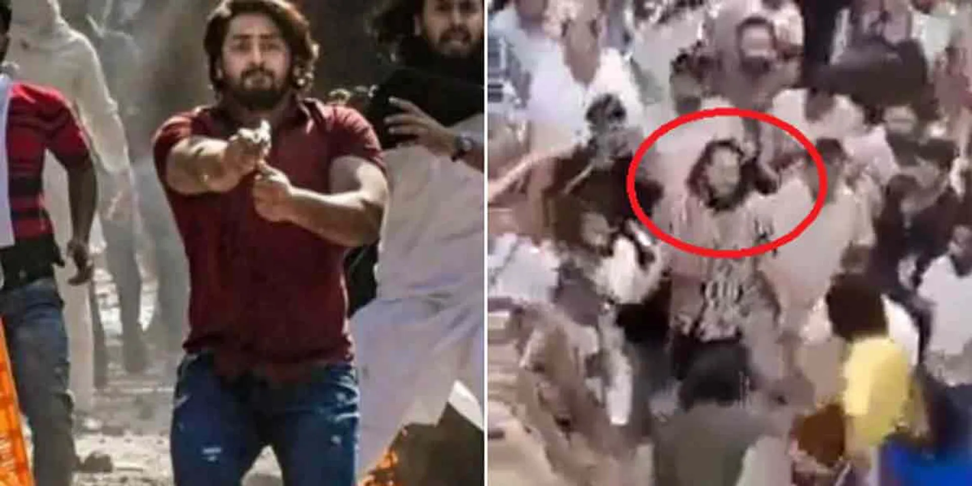 Welcome to the young man who showed his gun during the riot ... Viral video!