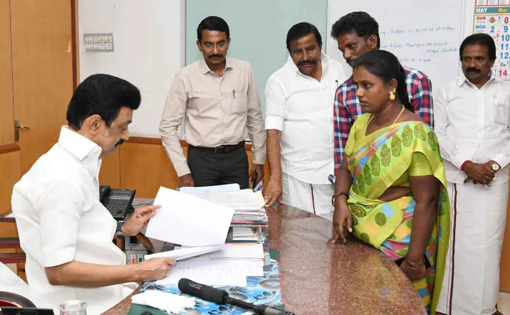 Chief Minister MK Stalin made a surprise visit to the corporation office