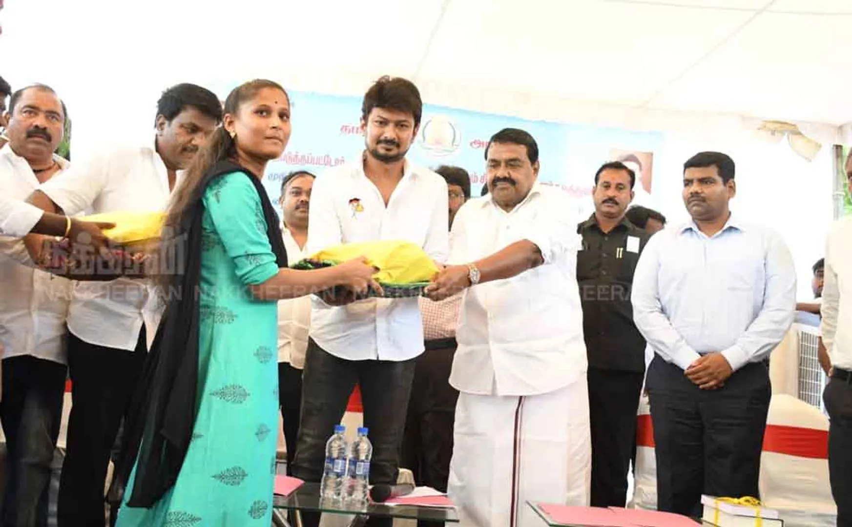 Minister Raja Kannappan who provided welfare assistance to students! 