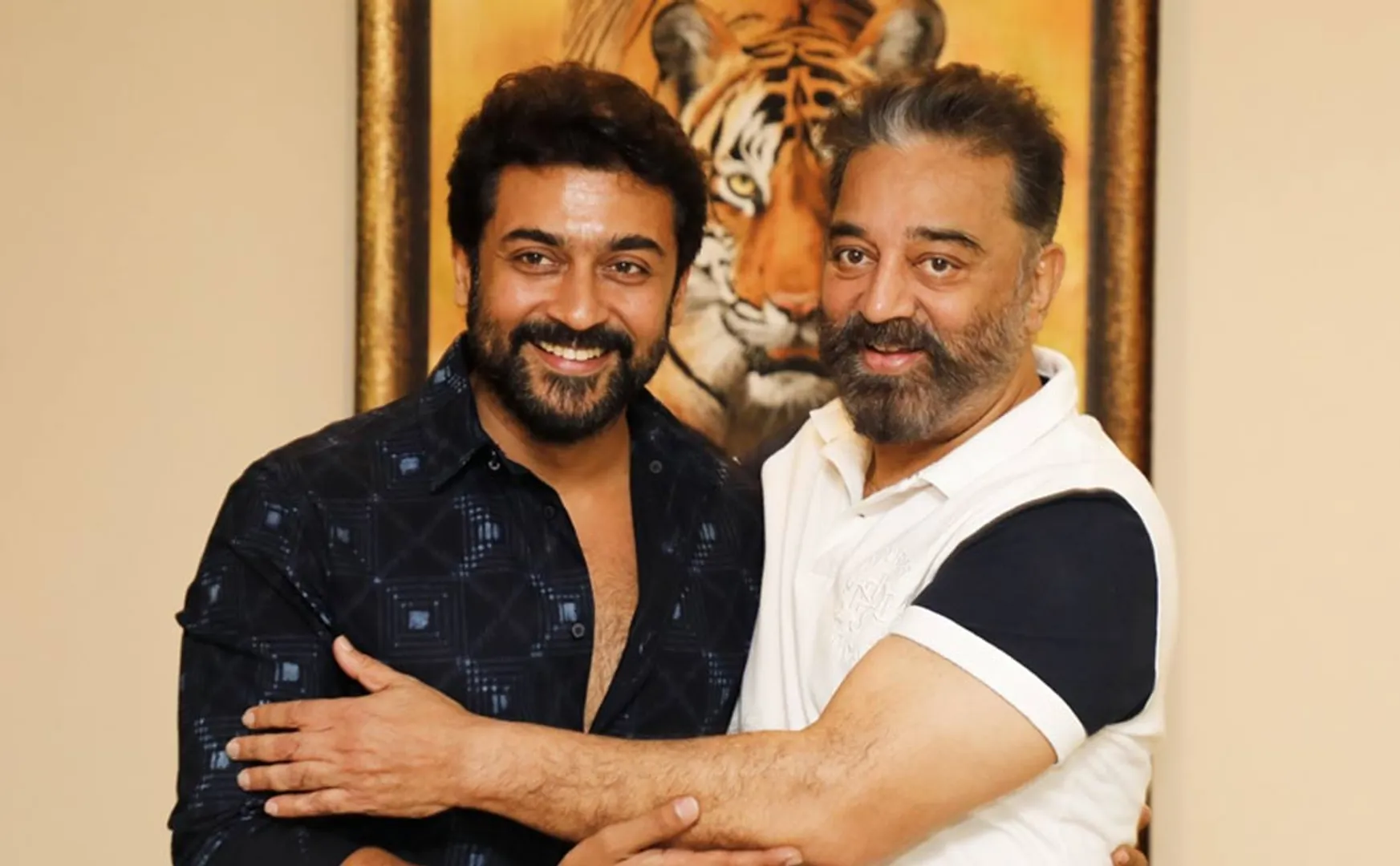 kamalhaasan met surya and gifts rolex watch