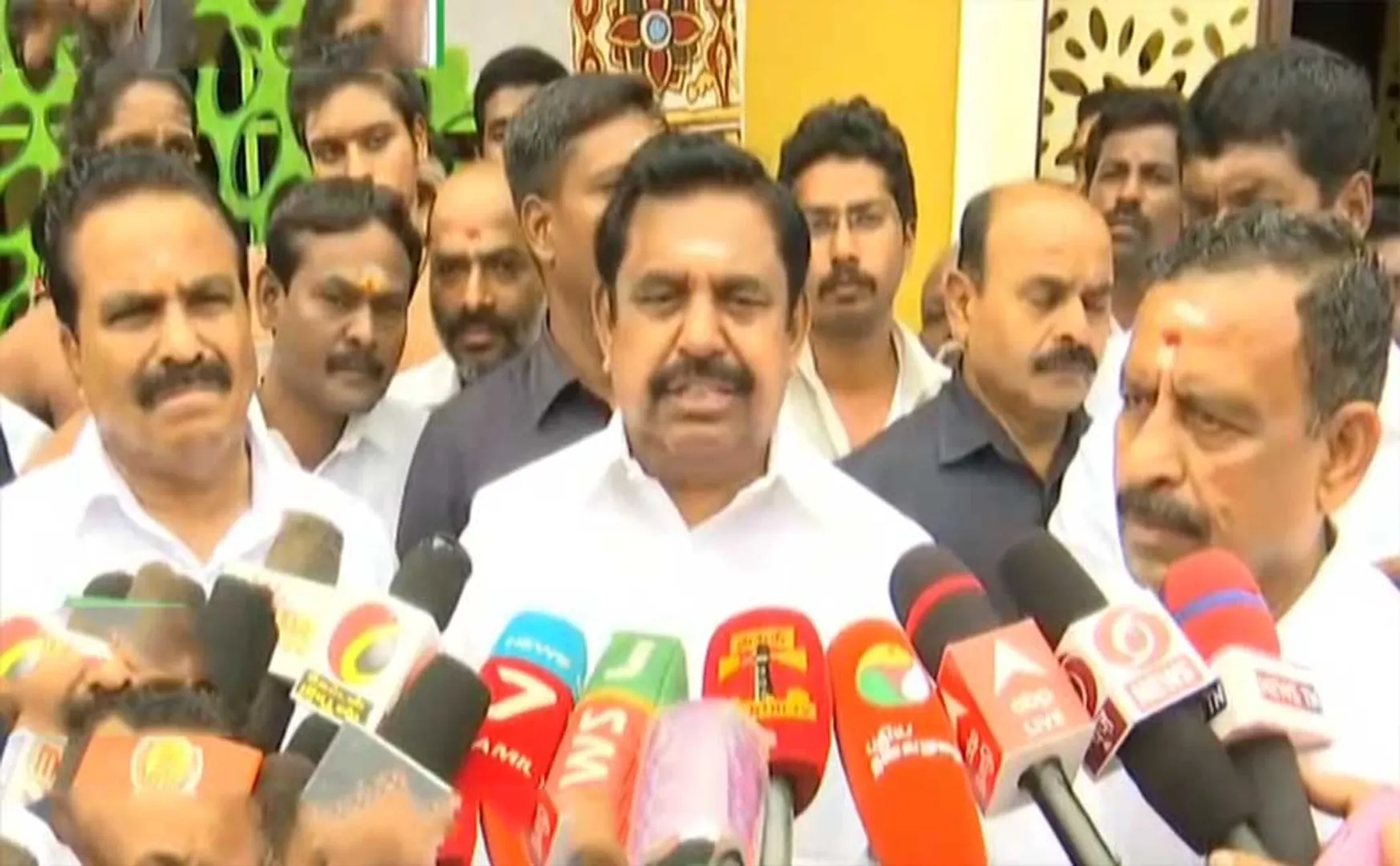Opposition leader Edappadi Palanisamy has accused the government of trying to get involved in Athena's affairs.