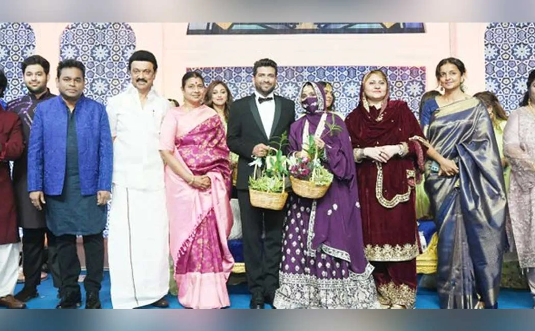 Chief Minister stalin attending wedding reception AR Rahman daughter