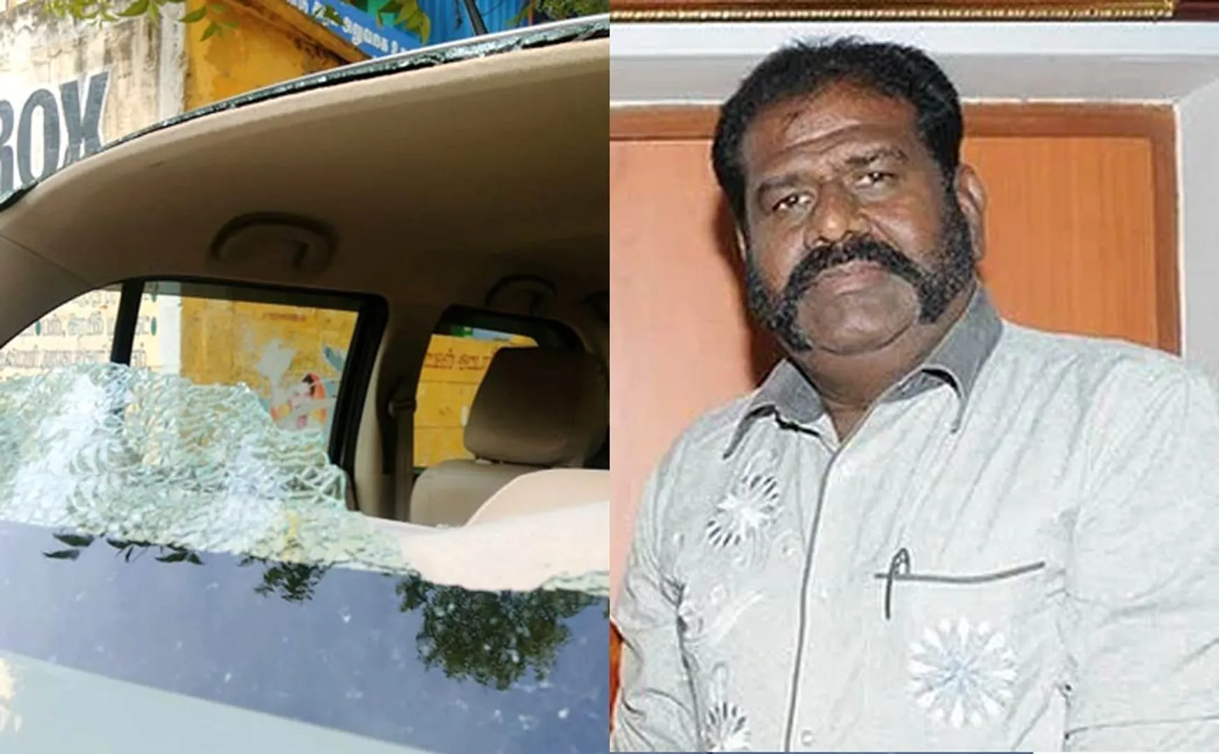 Attack on car; actor Rajendran complaint at the police station
