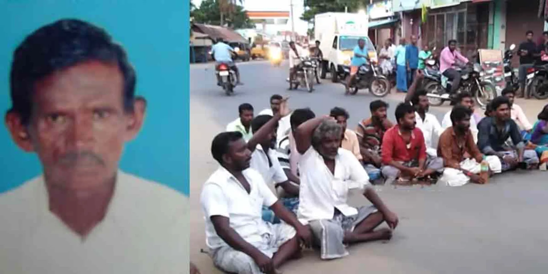  The old man who fell on the feet of the young people in the panchayat and apologized
