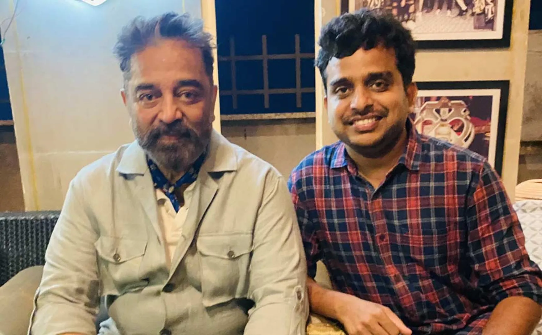 director ravikumar meet kamalhaasan at 'vikram' success meet function 
