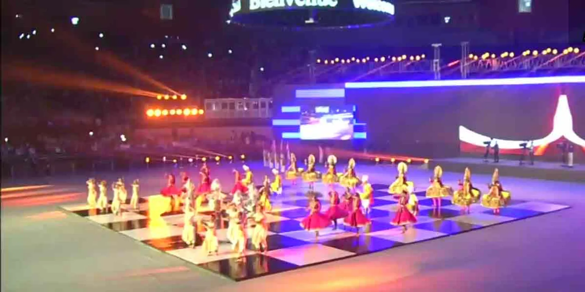  Torch flow for the Chess Olympiad competition ... Prime Minister's starting deposit!