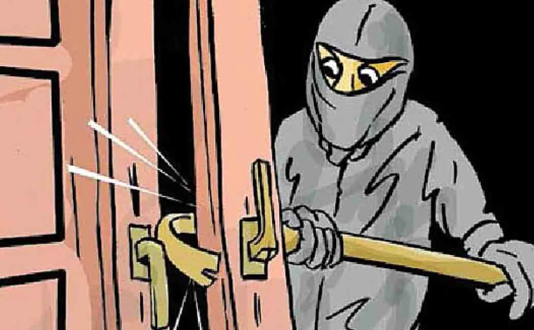 Break the lock and loot! Police  investigating 