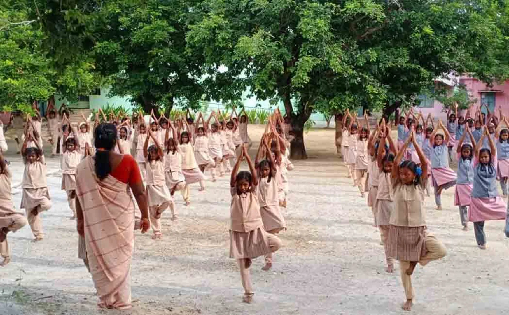 Yoga training for government school students!