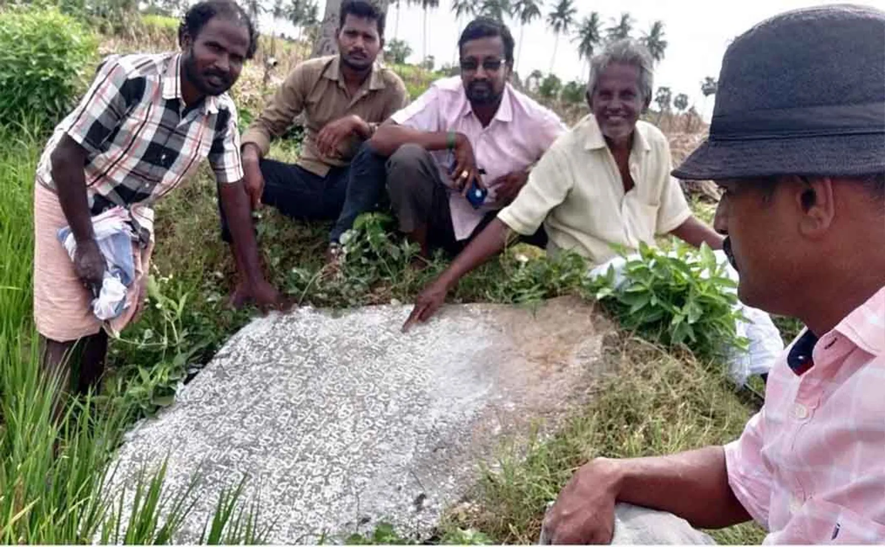 Discovery in the field of inscriptions related to the demarcation between the English and the Thondaiman king!