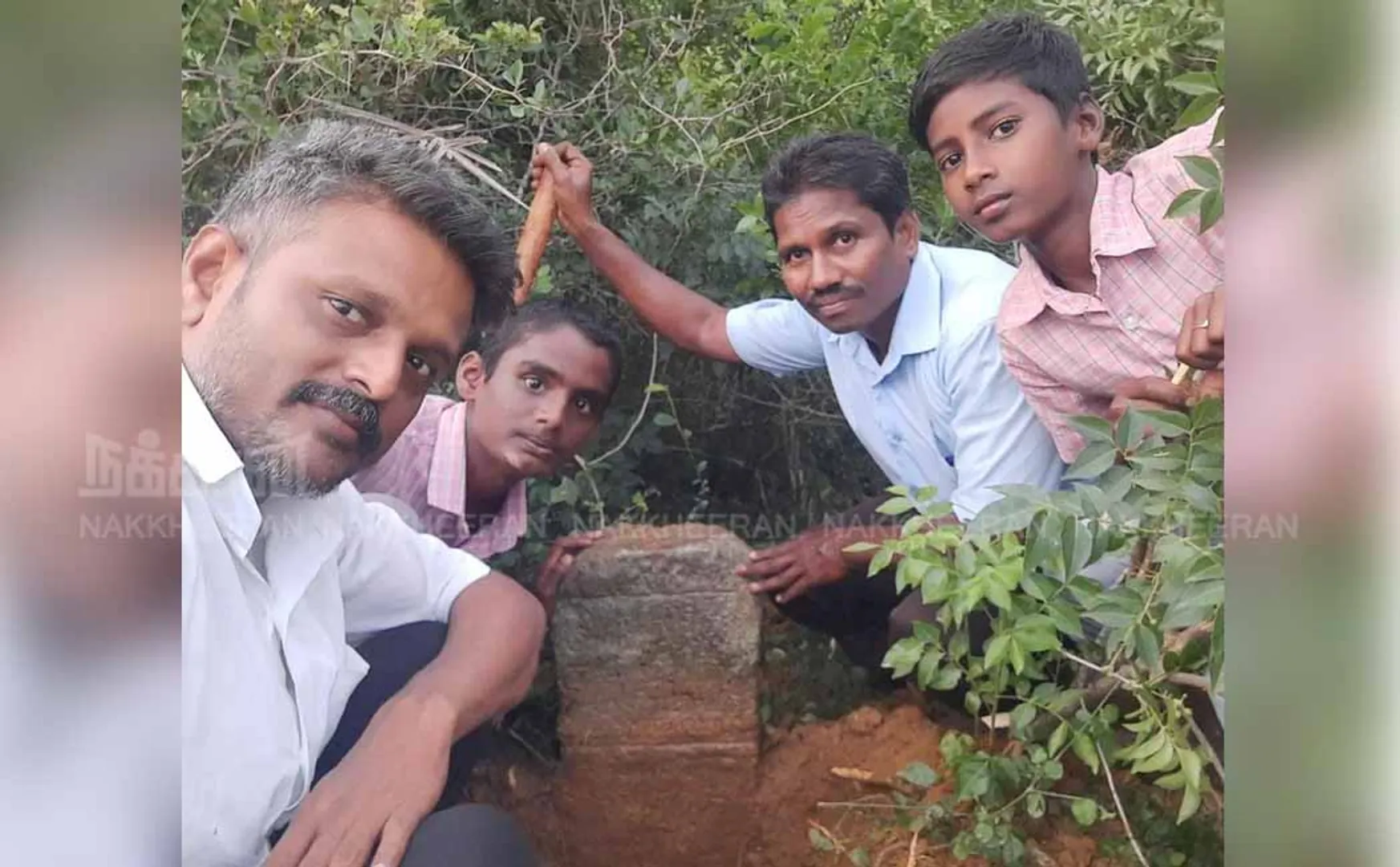 Thondaiman kings who praised agriculture invented a new inscription with a plow on the farmer's shoulder!