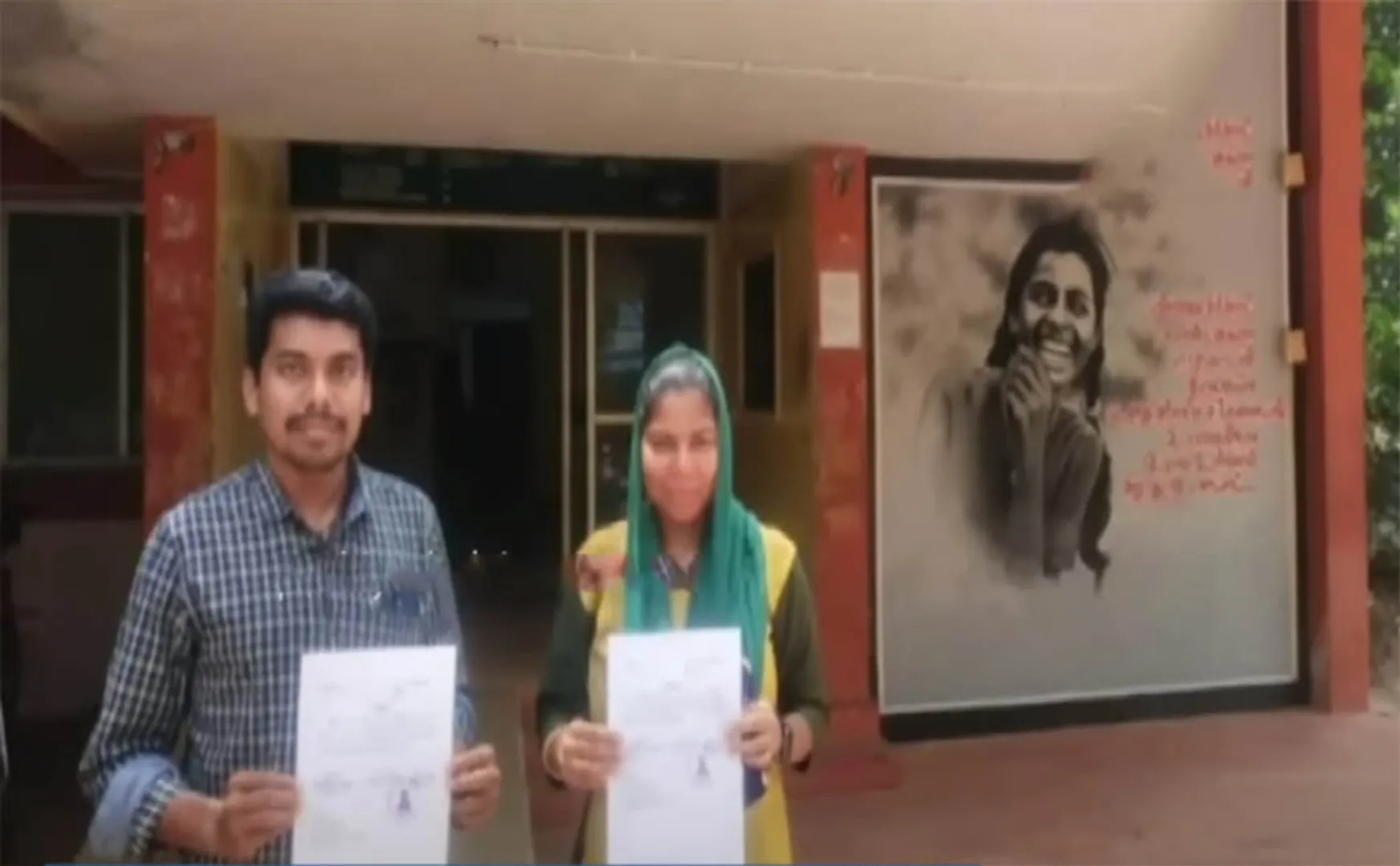 Congratulations to the couple who got the certificate without any caste or religion!
