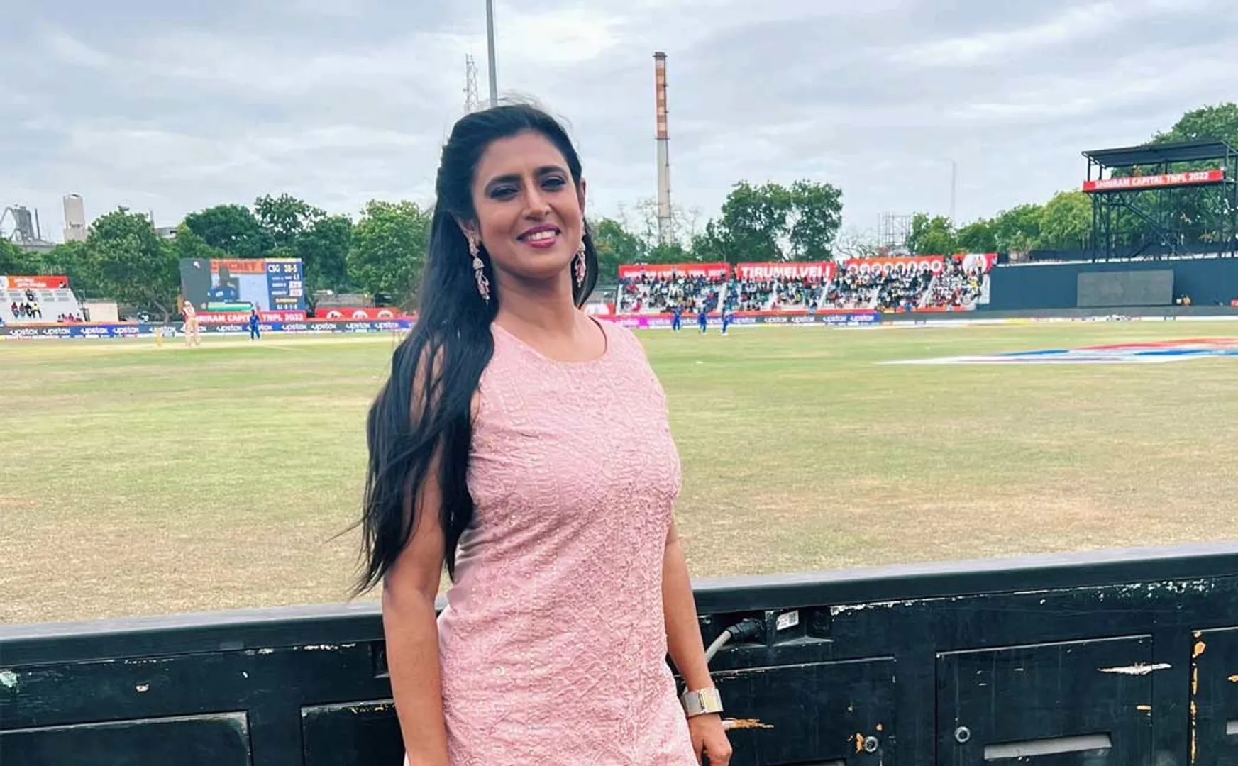 TNPL commentry actress Kasturi