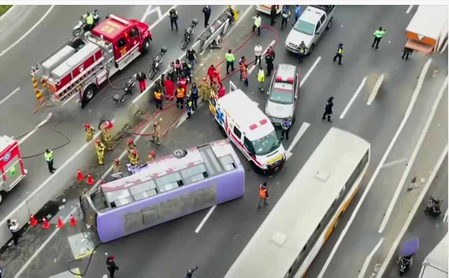 bus incident in peru country police investigation 