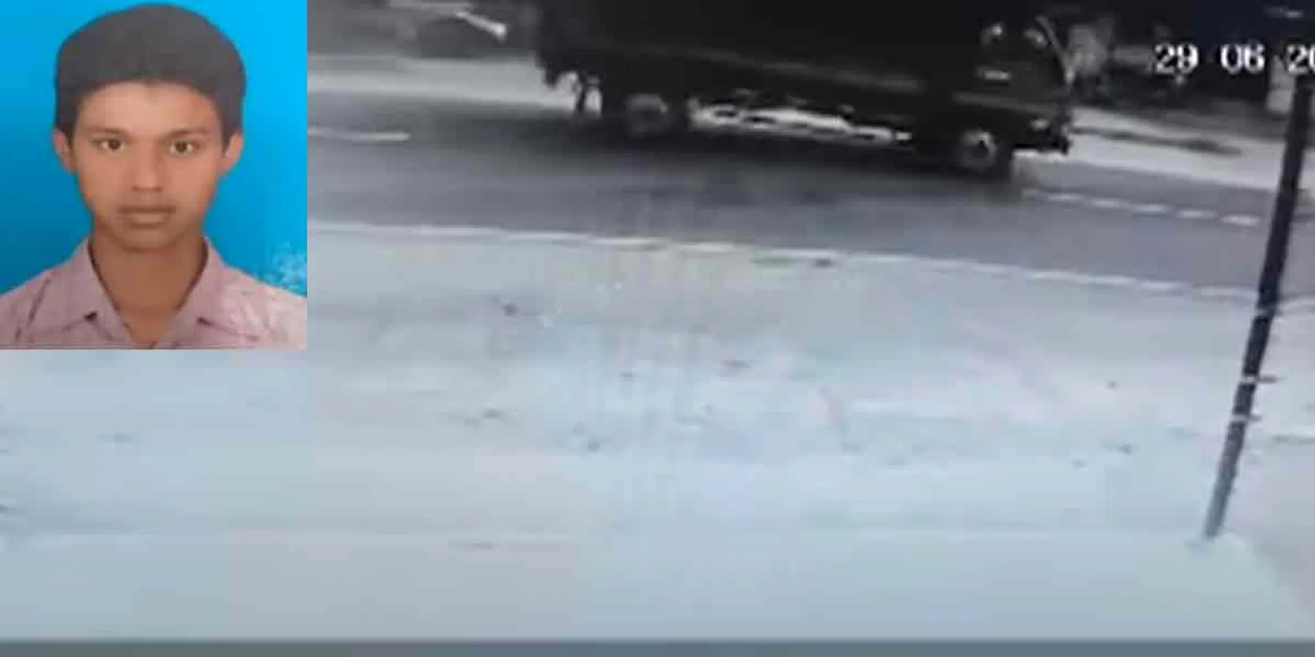  Schoolboy  after speeding on bike ... CCTV footage goes viral!