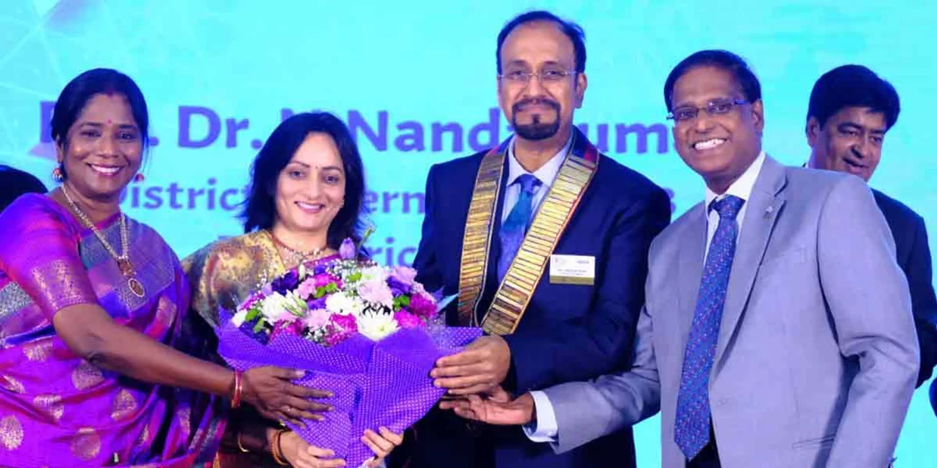 Dr. Nandakumar assumed charge as District Governor of Rotary District 3,232