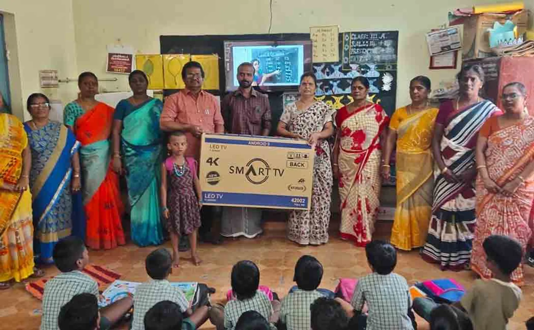 TV for Govt Primary School Smart Class Parents provided!