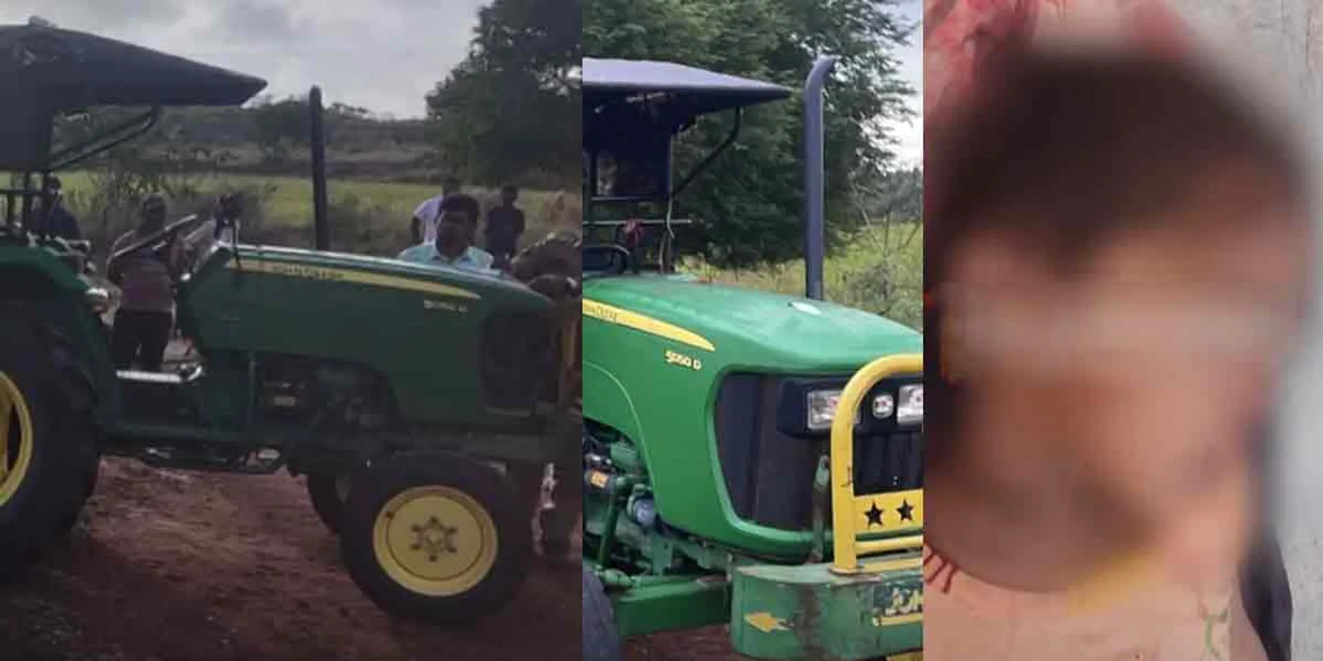 A tractor hit a sleeping girl... Tragedy that she suddenly!