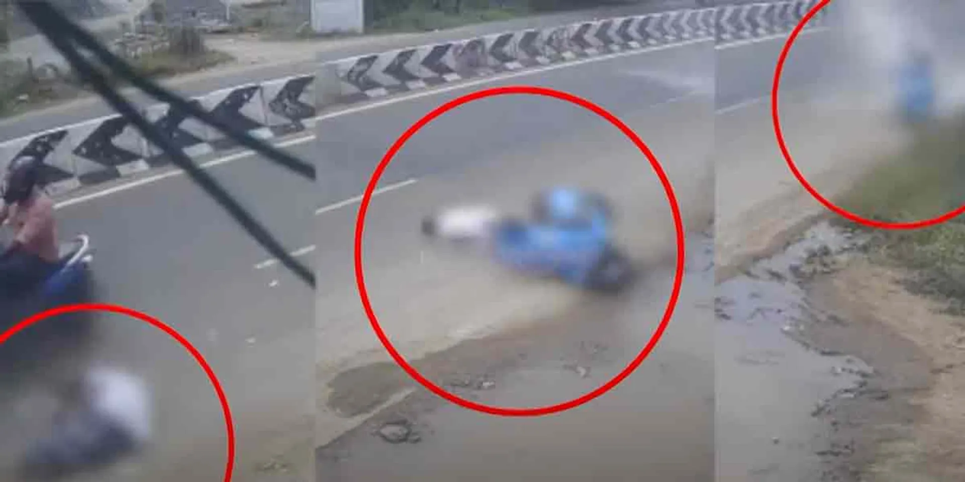 Where the sons had an Incident, the father also had an Incident... Shocking CCTV footage