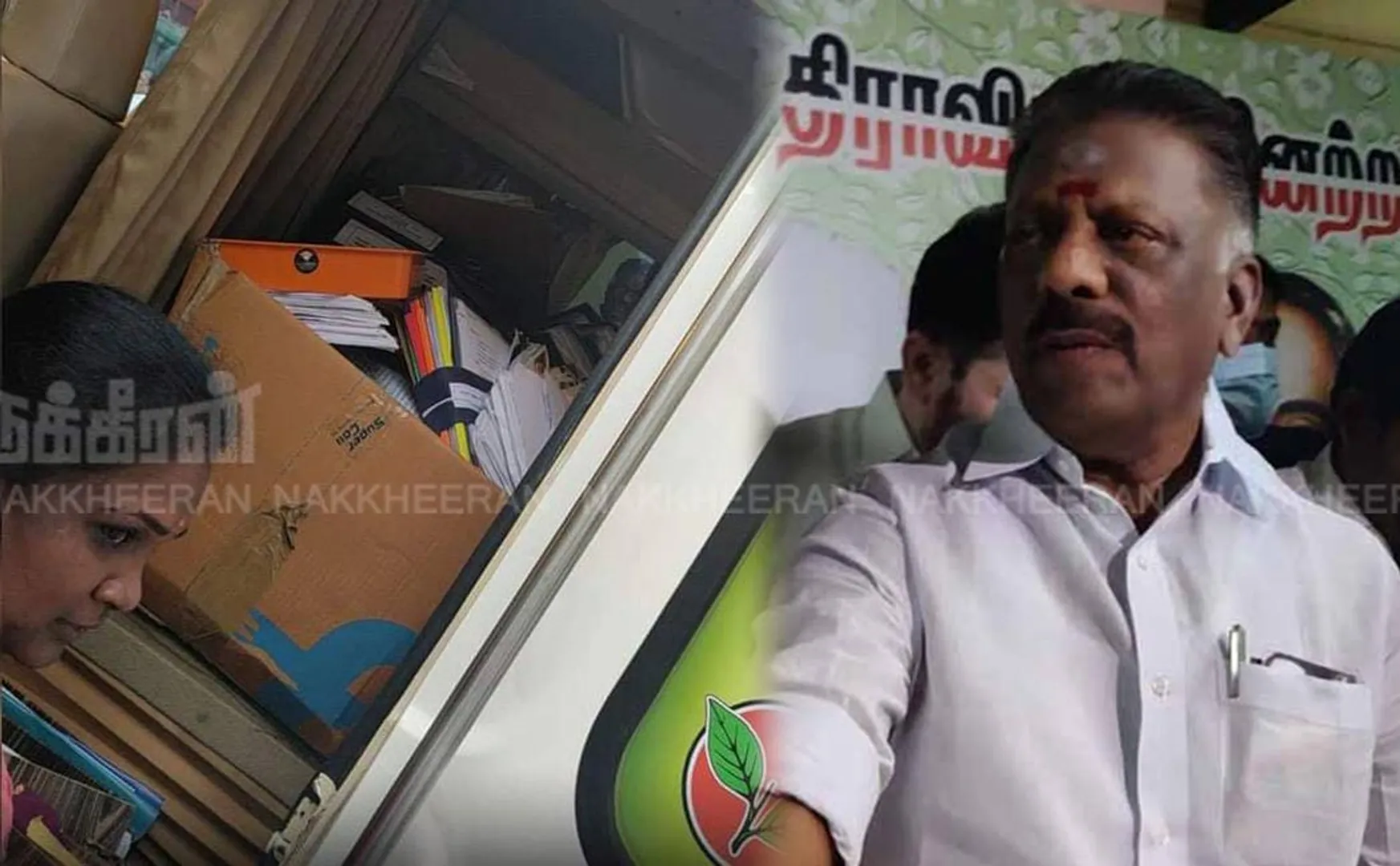 o panneerselvam seized document admk head office