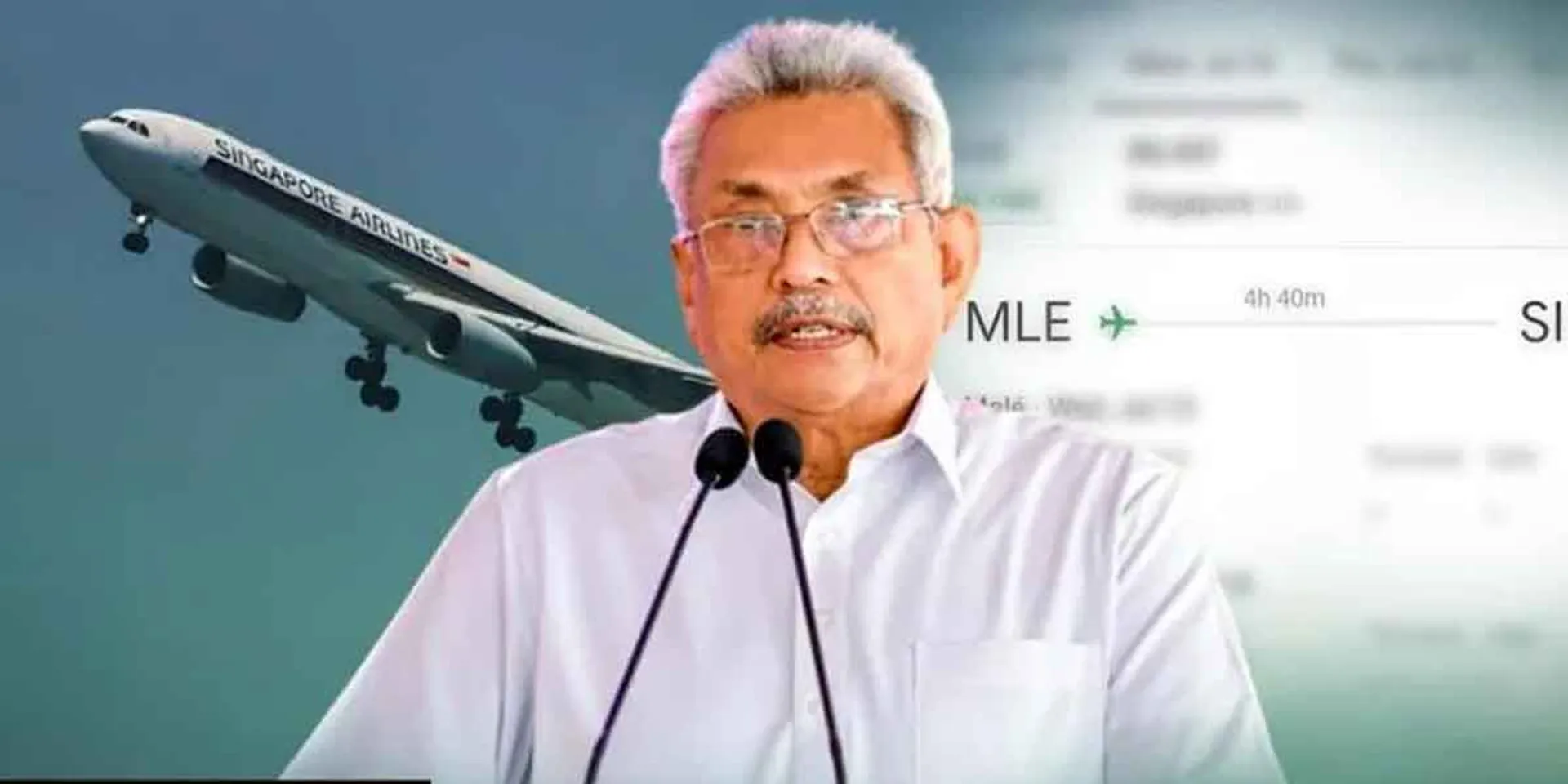 Gotabaya escapes to Singapore... curfew in Sri Lanka!