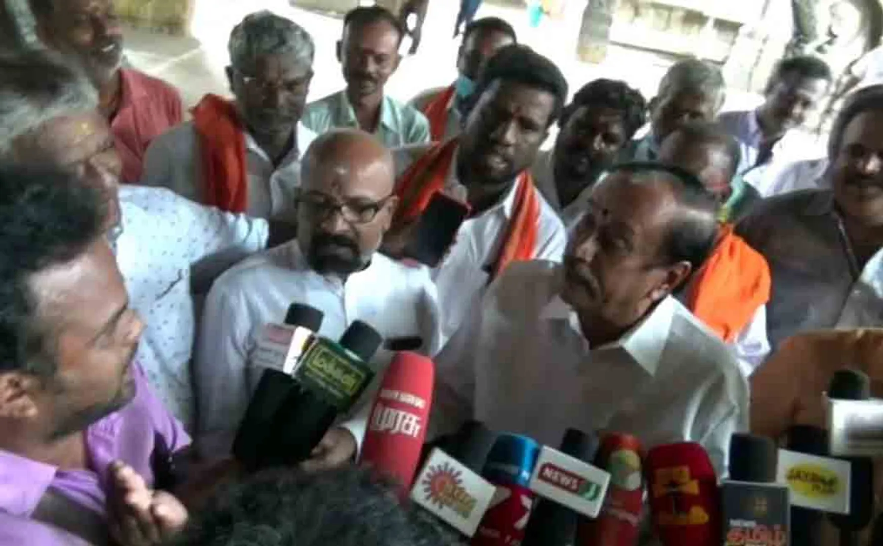 H Raja addressed press in sriviliutur  