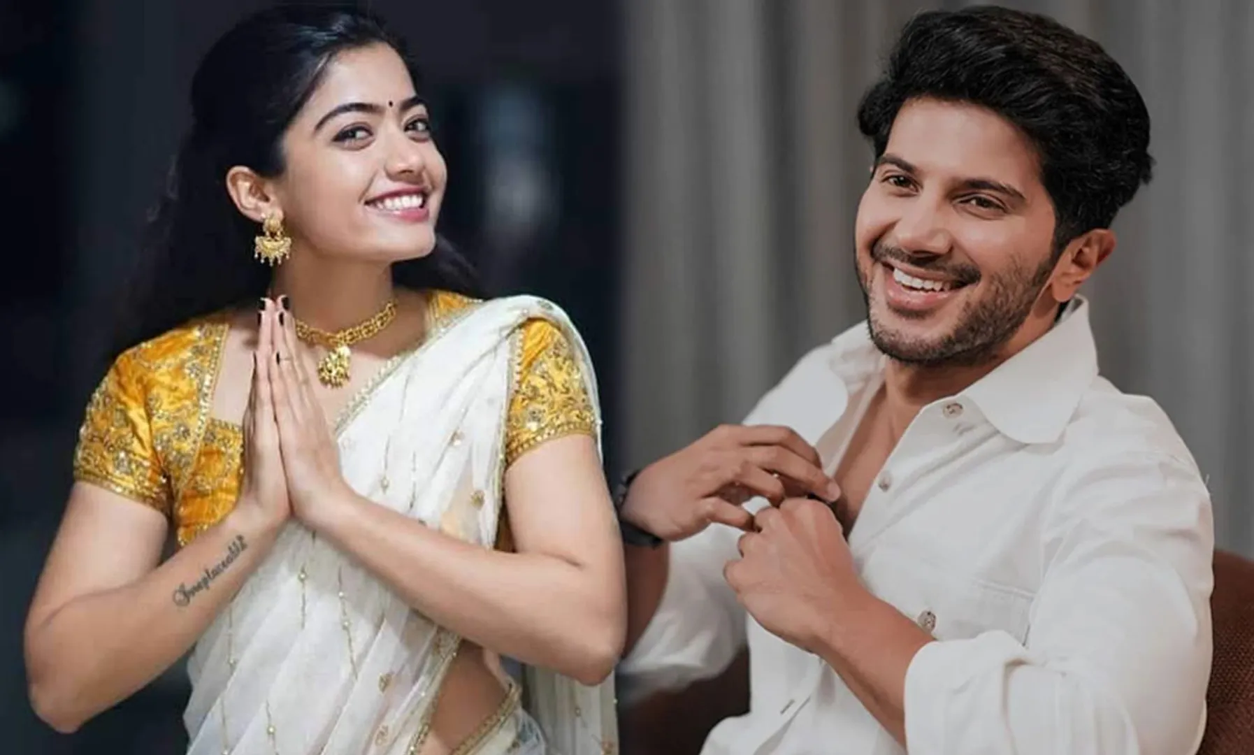 dulquer salmaan talk about rashmika mandanna character