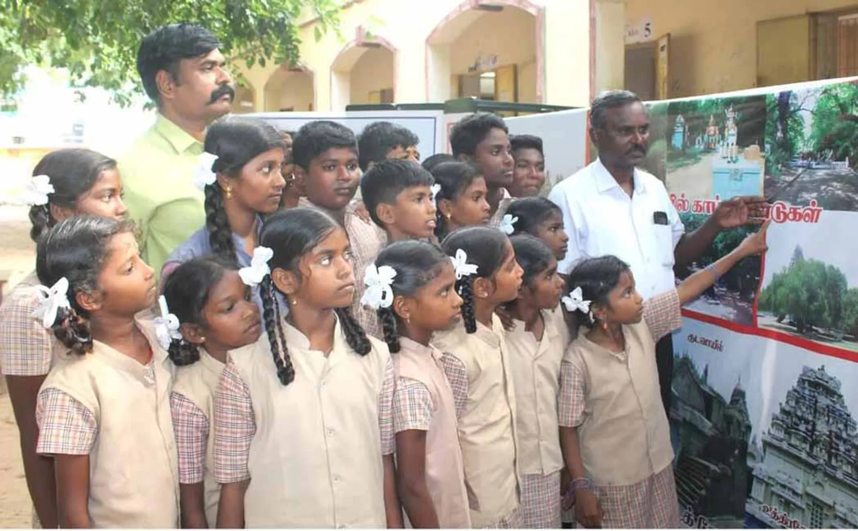 We know about temples in government school photo exhibition, seminar!