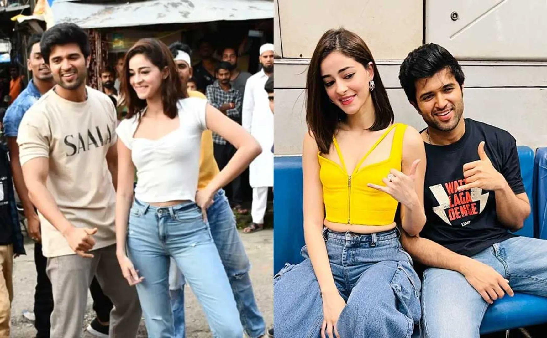 vijay devarakonda ananya pandey are ful swing in liger movie promotion 