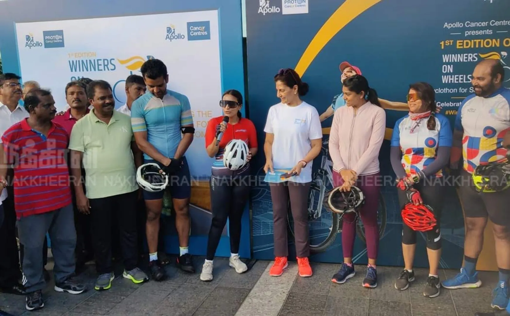 Aishwarya Rajinikanth participated in the cycle marathon