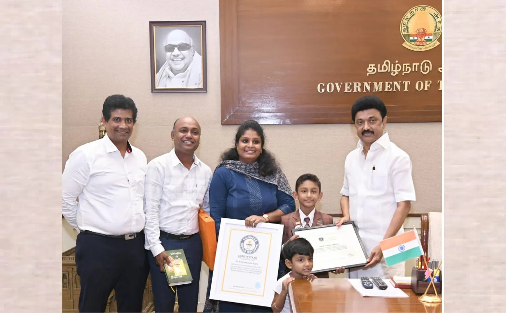 The Chief Minister personally called and praised the boy who achieved 25 achievements at the age of 8!