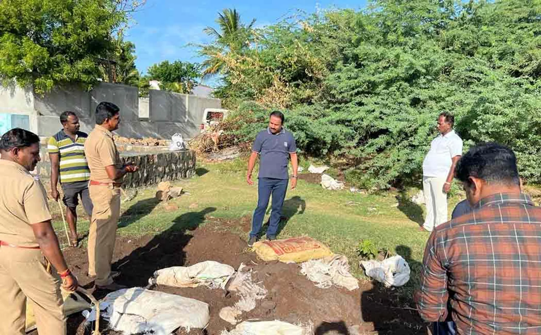 100 kg ganja buried Trichy seized
