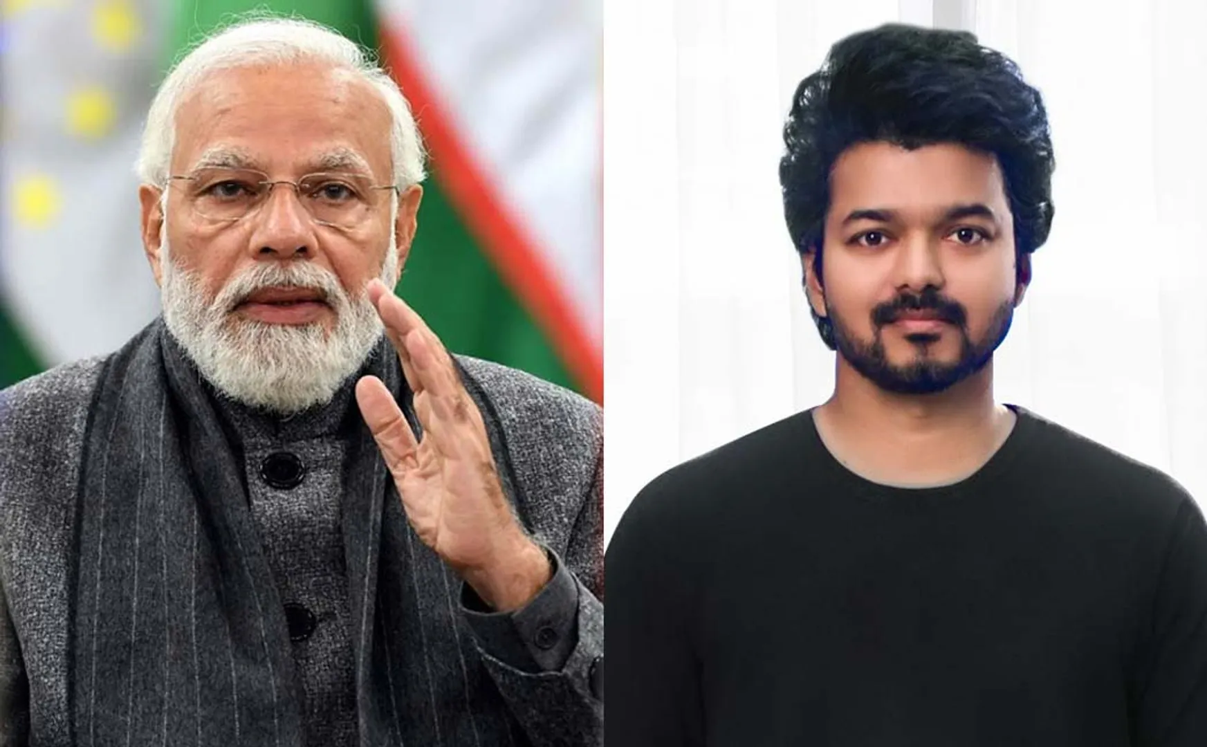 National flag at Vijay's house