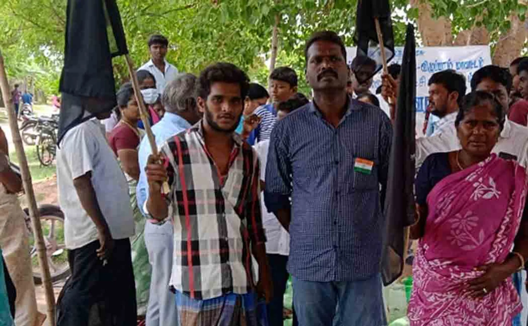 Grama Saba meeting people conflict with 