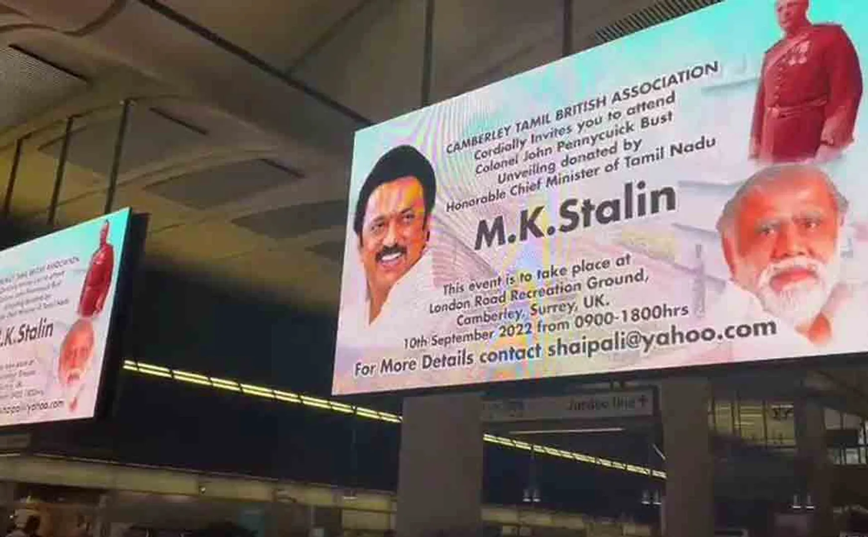 Pictures of Chief Minister M.K.Stal in London Metro!