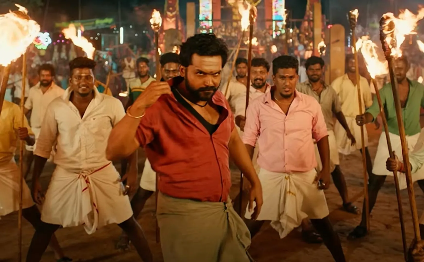 karthi tweet about sandy master regarding viruman video song 