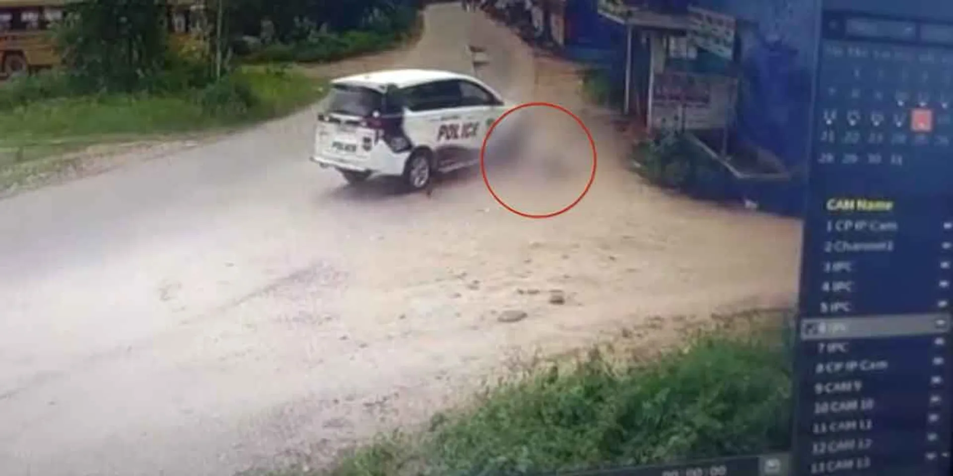Youth injured in police vehicle collision... Shocking CCTV footage released!