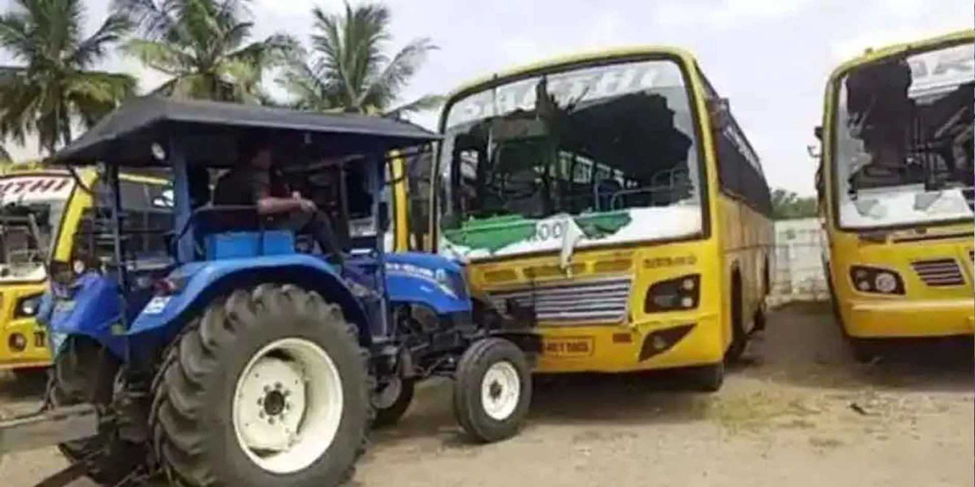  Kallakurichi incident... Charan was the one who hit the school bus with a tractor