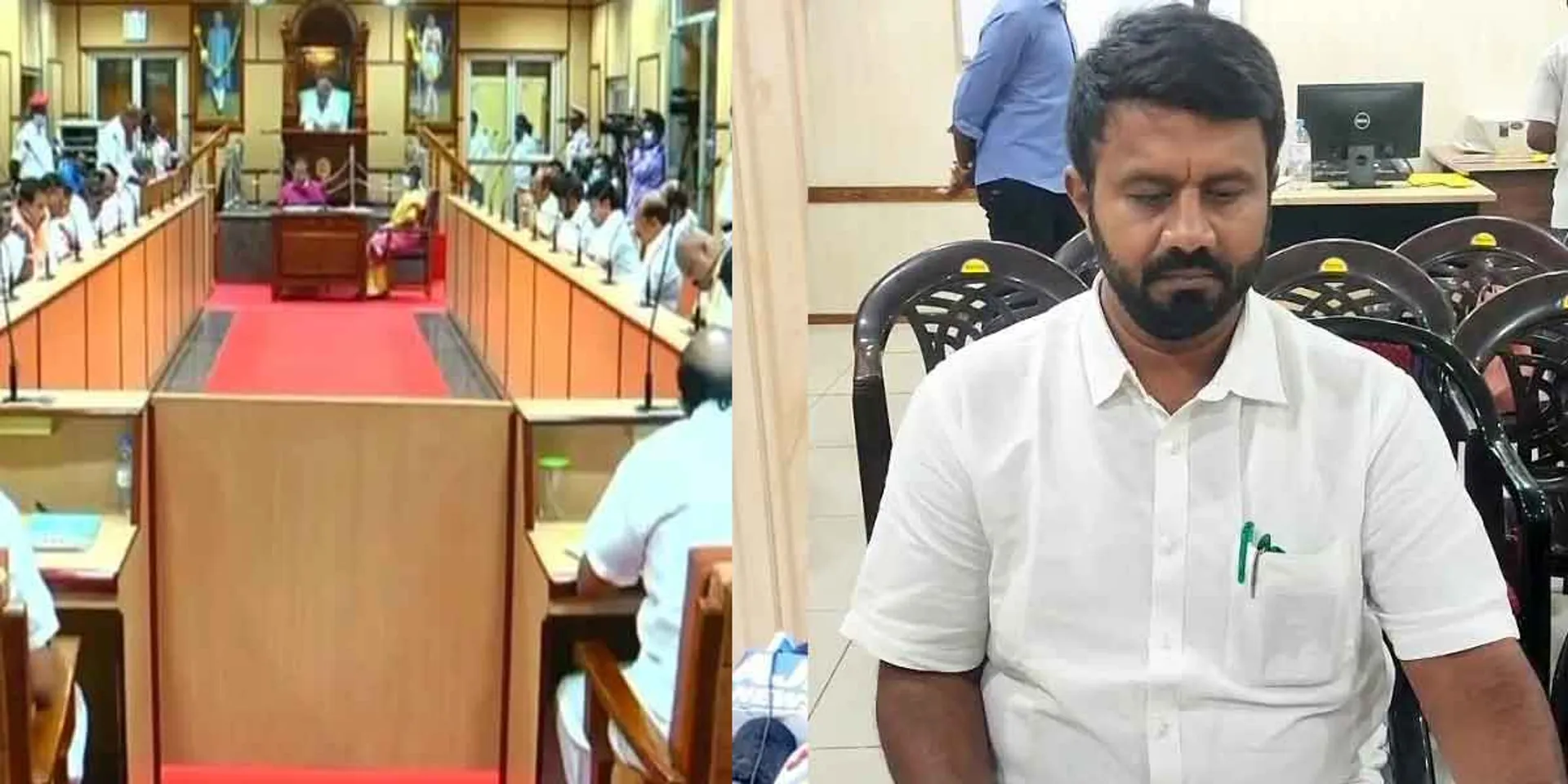 DMK member who spoke about the woes of the government in Puducherry Legislative Assembly budget meeting!