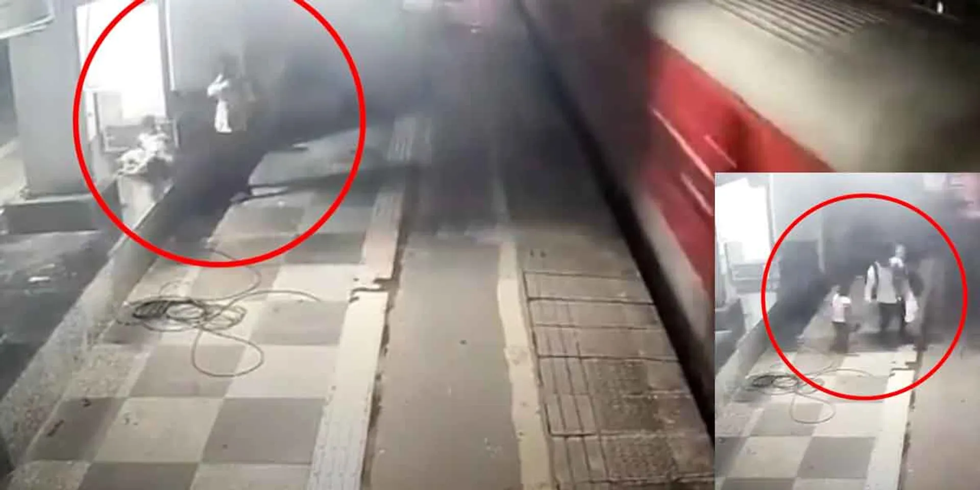  The husband threw his sleeping wife in front of the train... Shocking CCTV footage!