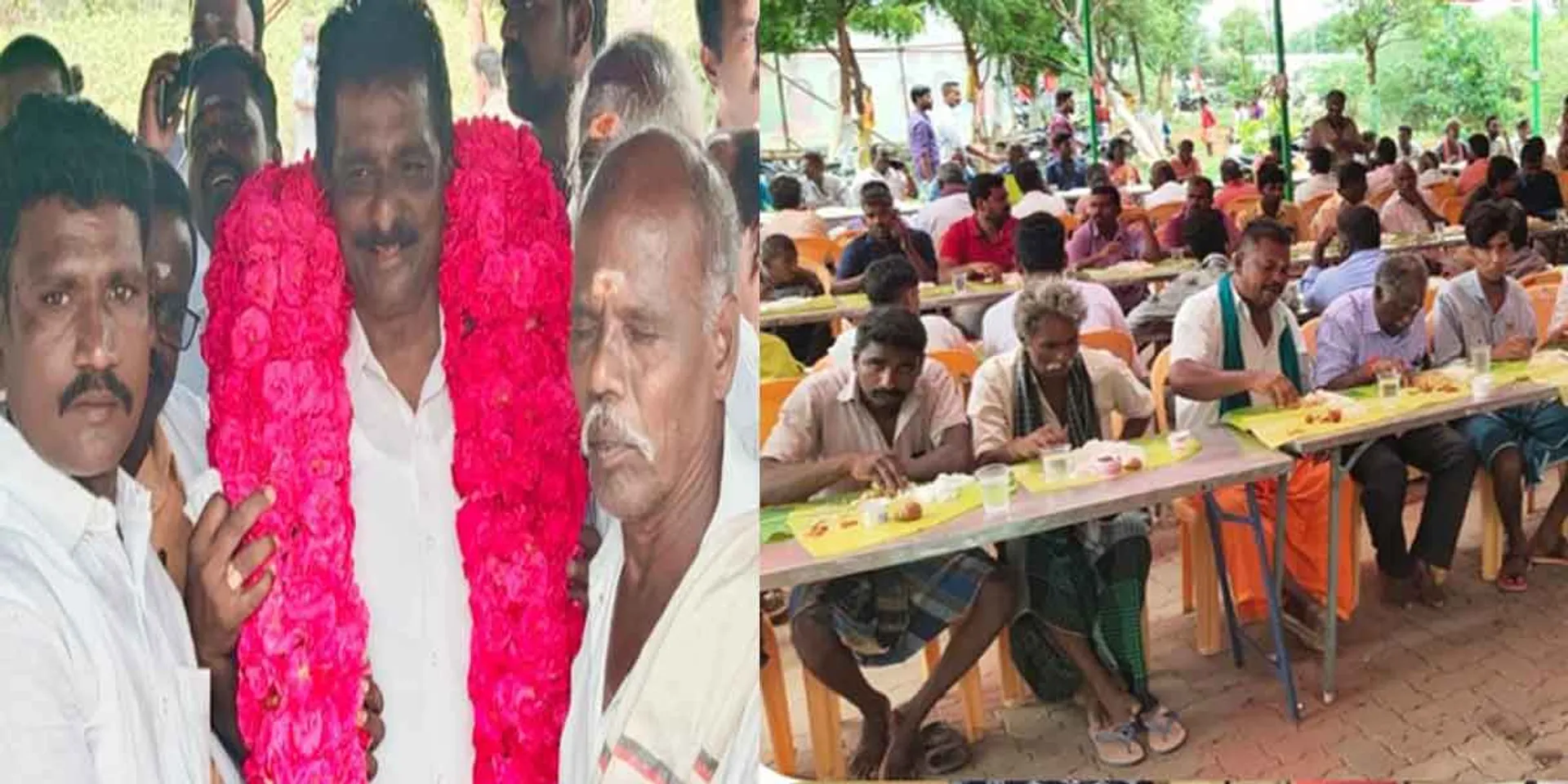DMK Barur Secretary's post - a curry feast for 3000 people!